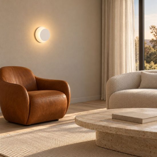 Ideal lux tick applique rotonda led 7,5w 3000k diffusore inclinabile 18 cm moderna bianca