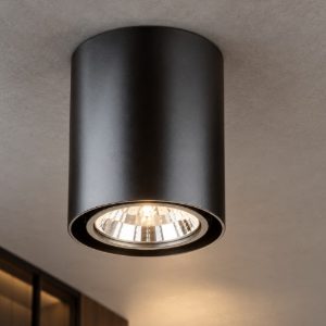 Ideal lux mood faretto da soffitto orientabile cilindrico gu10 led 10w 3000k per ingresso nero