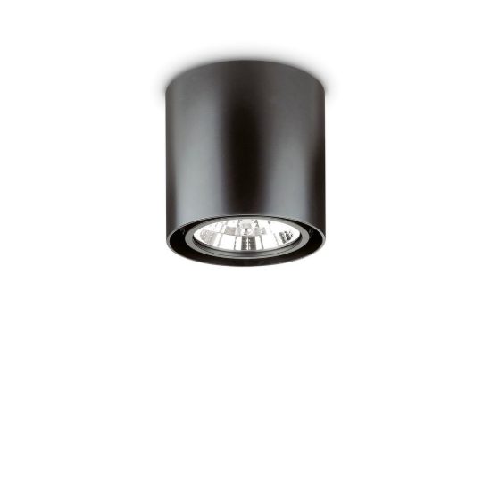 Ideal lux mood faretto da soffitto orientabile cilindrico gu10 led 10w 3000k per ingresso nero