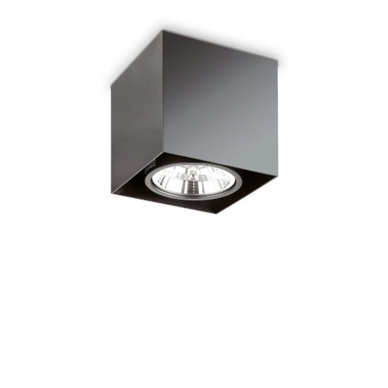 Ideal lux mood faretto da soffitto orientabile squadrato gu10 led 10w 3000k per cucina nero