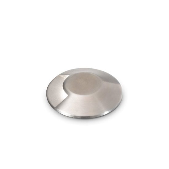 Ideal lux rocket segnapasso da esterno pavimento a luce singola led 3w 3000k 9,2cm rotondo acciaio