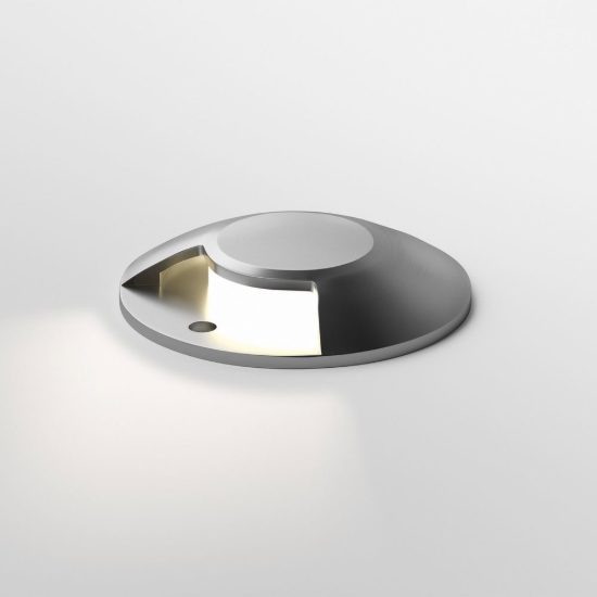Ideal lux rocket segnapasso da esterno pavimento a luce singola led 3w 3000k 9,2cm rotondo acciaio