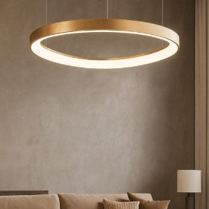 Gemini sp d042 ottone ideal lux lampadario design moderno led 36w 3000k