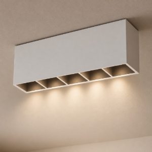Lika pl ideal lux plafoniera con faretti led 12w 3000k bianca
