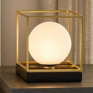 Ideal lux lingotto tl1 small abat-jour per comodini camera da letto albergo ottone