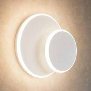Ideal lux pouche ap round applique led 15w 3000k moderna