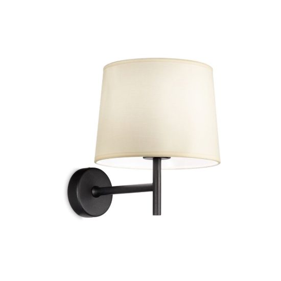 Ideal lux set up montatura per applique e27 19cm nera senza paralume
