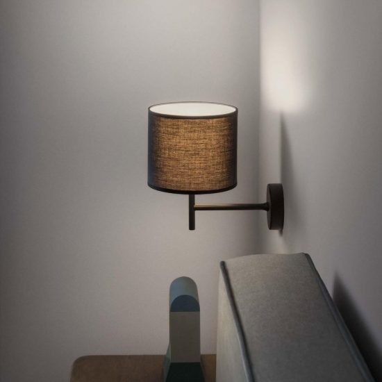 Ideal lux set up montatura per applique e27 19cm nera senza paralume