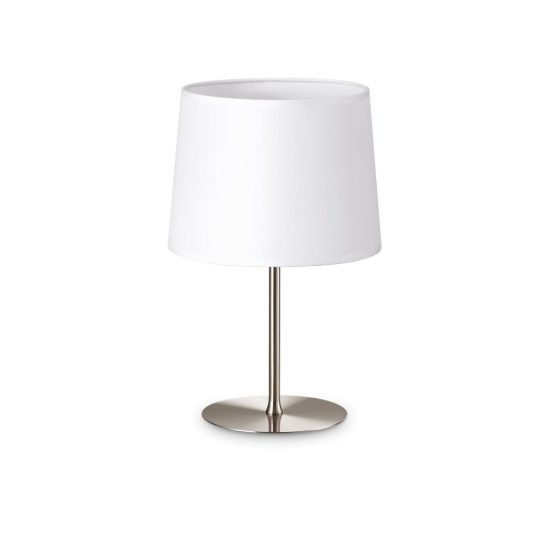 Ideal lux set up montatura per abat-jour e27 23,5cm nichel senza paralume