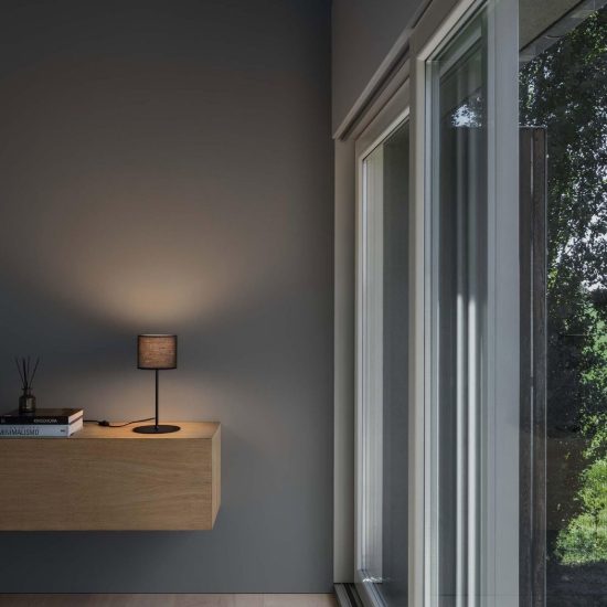 Ideal lux set up montatura per abat-jour e27 23,5cm nichel senza paralume