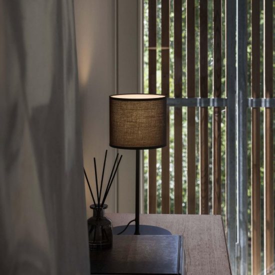 Ideal lux set up montatura per abat-jour e27 23,5cm nichel senza paralume