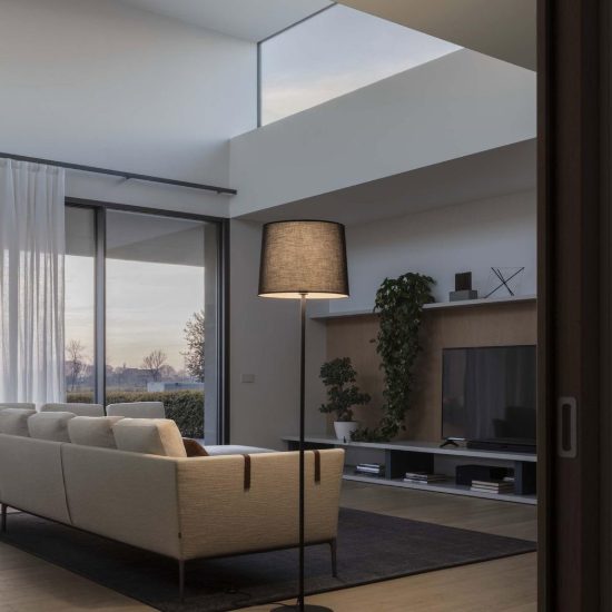 Ideal lux set up montatura per piantana e27 145cm bianca senza paralume