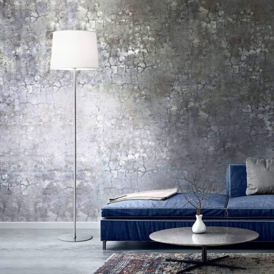 Ideal lux set up montatura per lampada da terra e27 145cm nera senza paralume