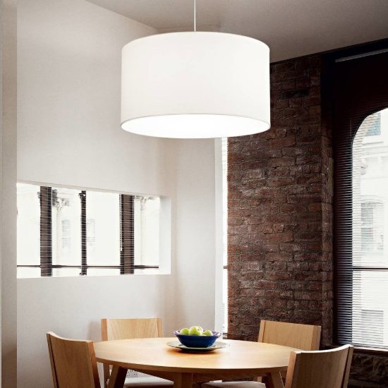 Ideal lux set up montatura per lampada a sospensione e27 204,5cm nera senza paralume