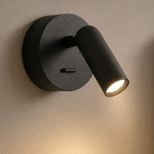 Bean ap round ideal lux applique camera da letto led 3w 3000k orientabile