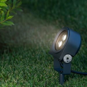 Ulex ideal lux faretto esterno led 8,5w 3000k antracite ip65 orientabile