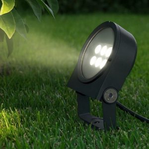 Ideal lux faretto da esterno ip65 led 15w 3000k orientabile ulex pr