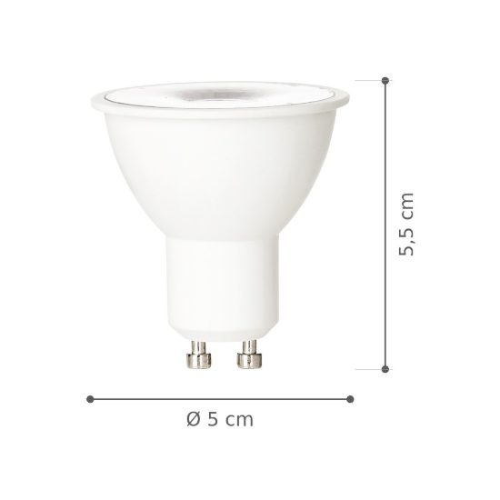 Ideal lux lampadina led gu10 spot 6w 3000k dimmerabile bianca confezione 10 pezzi