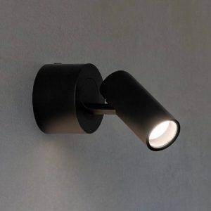 Play pl ideal lux applique orientabile per scale led 7w 3000k cilindro nero