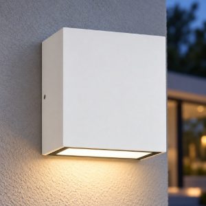 Argo ap2 4000k ideal lux applique da esterno ip65 led 11w 4000k metallo bianco