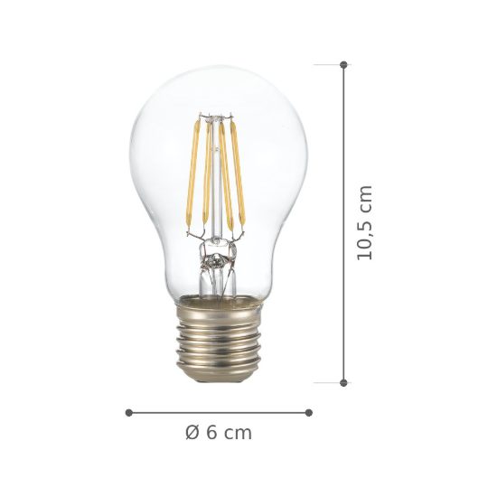 Ideal lux lampadina led e27 a goccia 10w 4000k trasparente confezione 10 pezzi