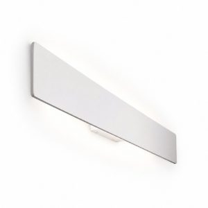 Applique zig zag ap1 bianco d75 ideal lux led 30w 3000k rettangolare moderna