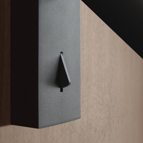 Ideal lux pipe applique con faretto orientabile led 7w 3000k per comodino moderna nera