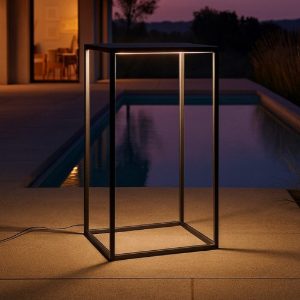 Lampada da esterno ideal lux ipotesi pt h73 nera led 16w 3000k
