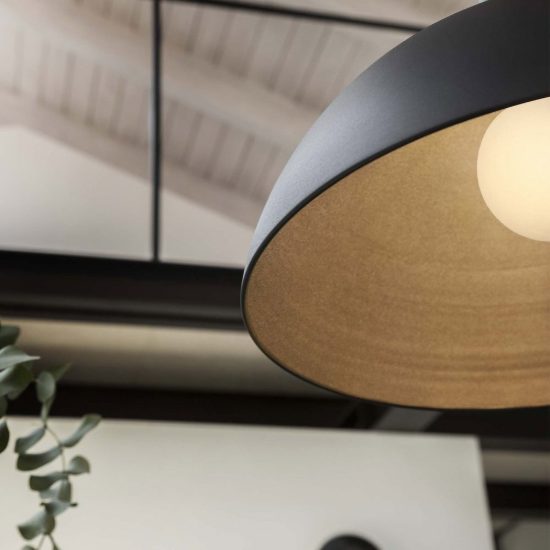 Ideal lux mix up lampada a sospensione e27 230cm per camera da letto moderna nera