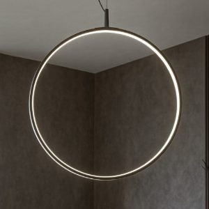 Circus ideal lux lampadario design nero led 33w 3000k