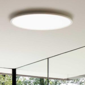 Fly slim ideal lux plafoniera led 26w 3000k moderna rotonda
