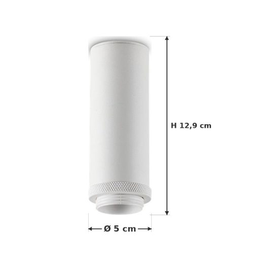 Ideal lux mix up plafoniera e27 12,9cm per cabina armadio moderna bianca