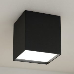 Ideal lux kubiko pl faretto led 10w cubo nero 3000k