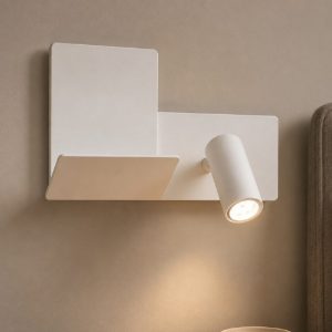 Komodo-2 ap ideal lux applique destro per camera da letto bianco led 4,5w 3000k
