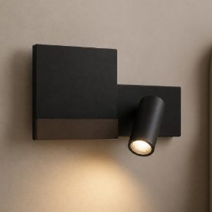 Komodo-2 ap ideal lux applique per camera da letto nera led 4.5w 3000k