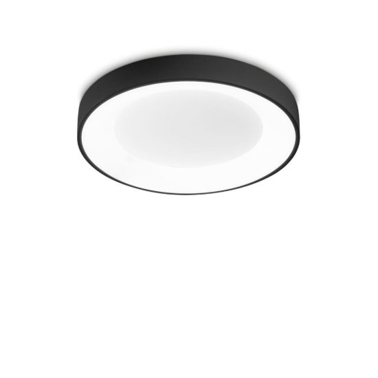 Ideal lux planet plafoniera tonda led 20w 3000k 40cm per cabina armadio moderna nera