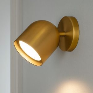 Ideal lux dodo ap1 applique da parete orientabile oro ottone