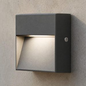Segnapasso da esterno dedra ap big ideal lux ip65 led antracite 1,5w 3000k