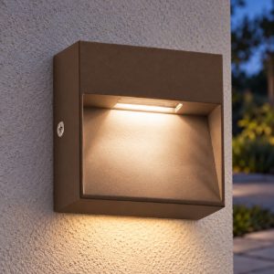 Dedra ap big ideal lux segnapasso da esterno led 1,5w 3000k marrone ip65