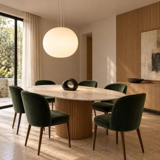 Ideal lux cotton lampada a sospensione con sfera in vetro e27 50cm per sala da pranzo moderna bianca