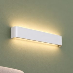 Ideal lux delta applique rettangolare led 14w 4000k 41cm per soggiorno moderna bianca