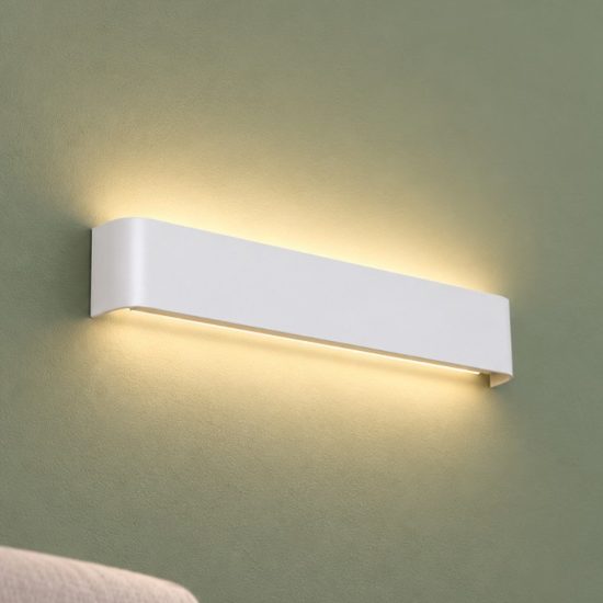 Ideal lux delta applique rettangolare led 14w 4000k 41cm per soggiorno moderna bianca