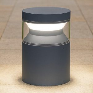 Lampione basso da giardino boeing pt h015 ideal lux antracite led 14w 3000k