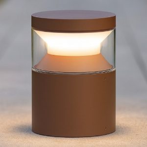 Ideal lux boeing pt h015 lampioncino da giardino marrone led 14w 3000k