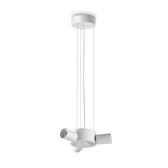 Ideal lux set up montatura per lampadario 3 luci e27 24cm bianca senza paralume
