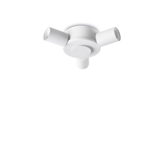 Ideal lux set up montatura per plafoniera 3 luci e27 24cm bianca senza paralume