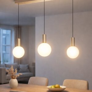 Odeon sp3 ideal lux lampadario tre sospensioni led 20w 3000k metallo opaco