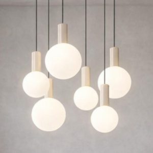 Ideal lux odeon lampadario a cascata 6 sfere led 39w 3000k