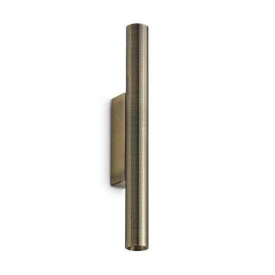 Ideal lux look applique cilindrica led 9w 3000k 30cm per soggiorno contemporanea ottone