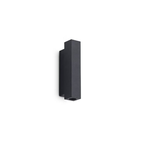 Ideal lux look applique rettangolare led 9w 3000k 15cm per soggiorno moderna nera